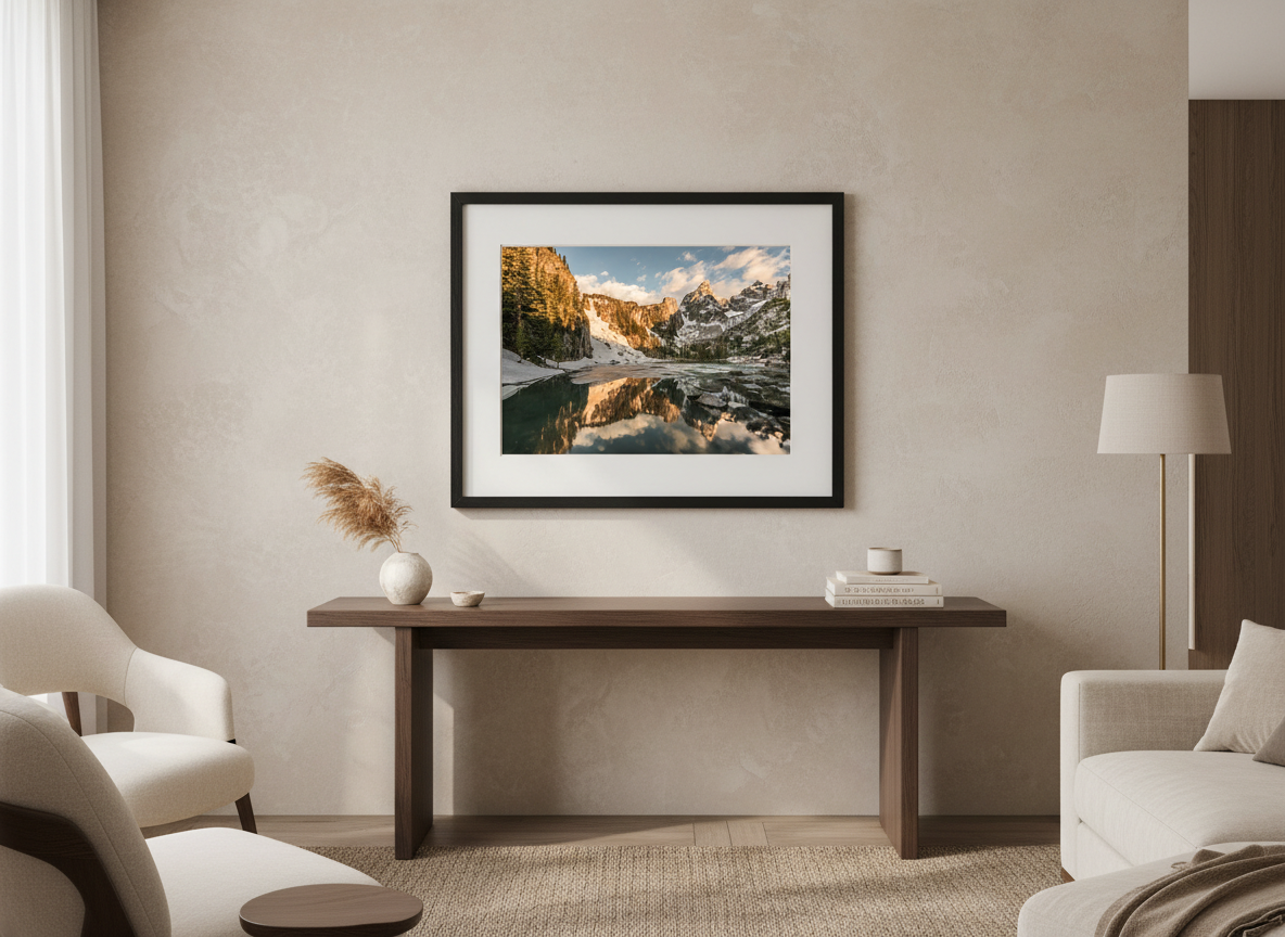 Sunrise over Delta Lake in Grand Teton National Park Photograph