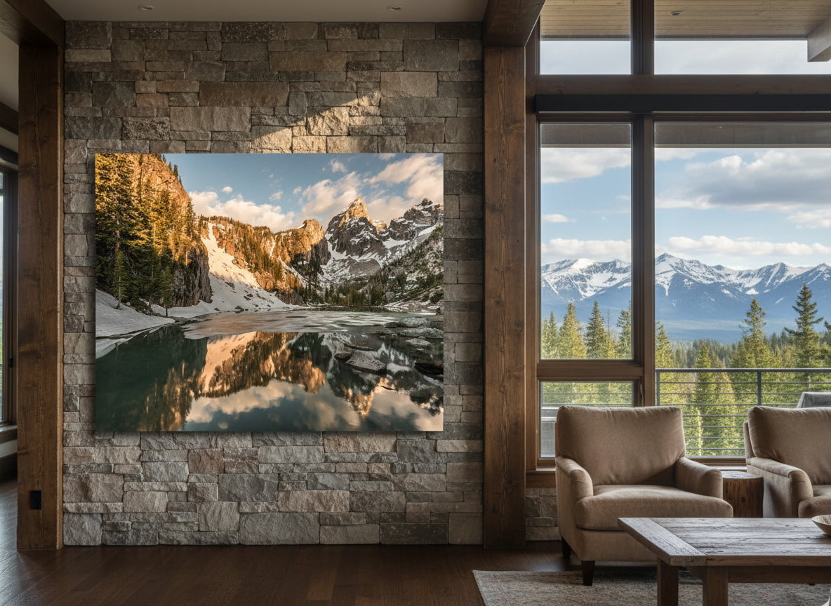 Sunrise over Delta Lake in Grand Teton National Park Photograph