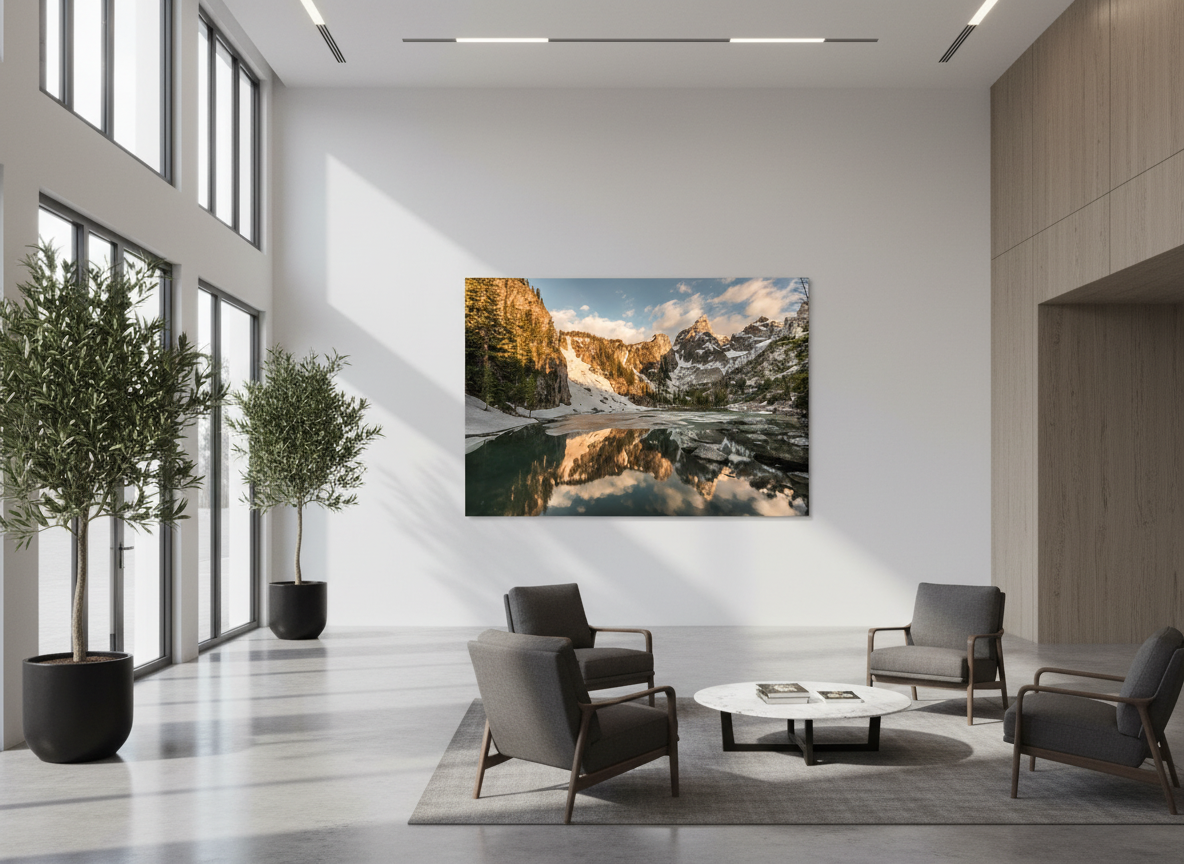 Sunrise over Delta Lake in Grand Teton National Park Photograph