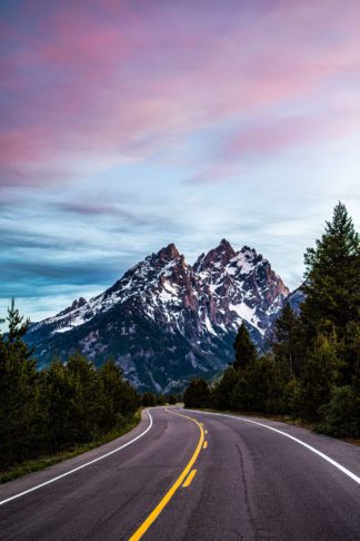 Sunset from the Jenny Lake Road Photograph