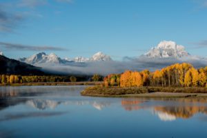 Fall Colors at Oxbow Bend Photograph