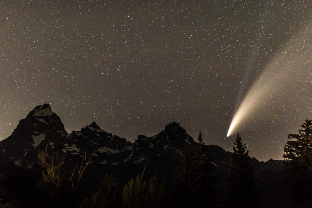 Comet Neowise in Grand Teton National Park
