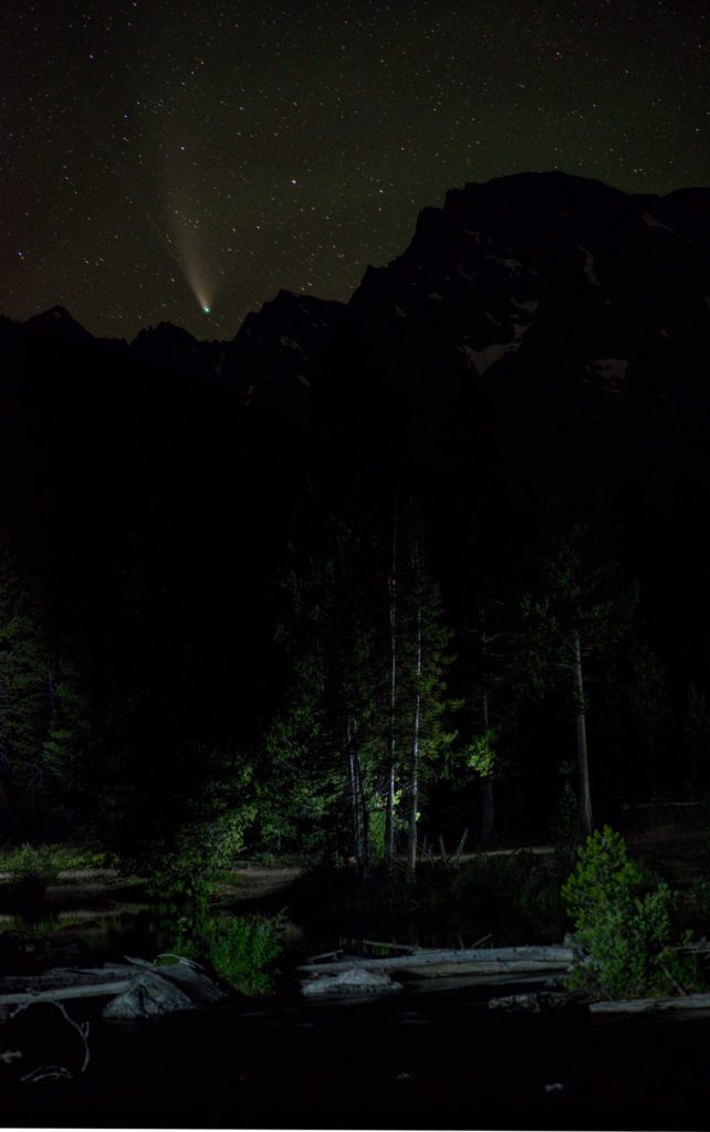 Comet Neowise in Grand Teton National Park