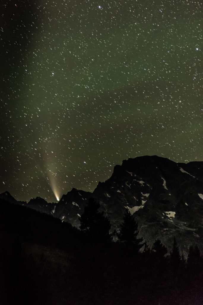 Comet Neowise in Grand Teton National Park