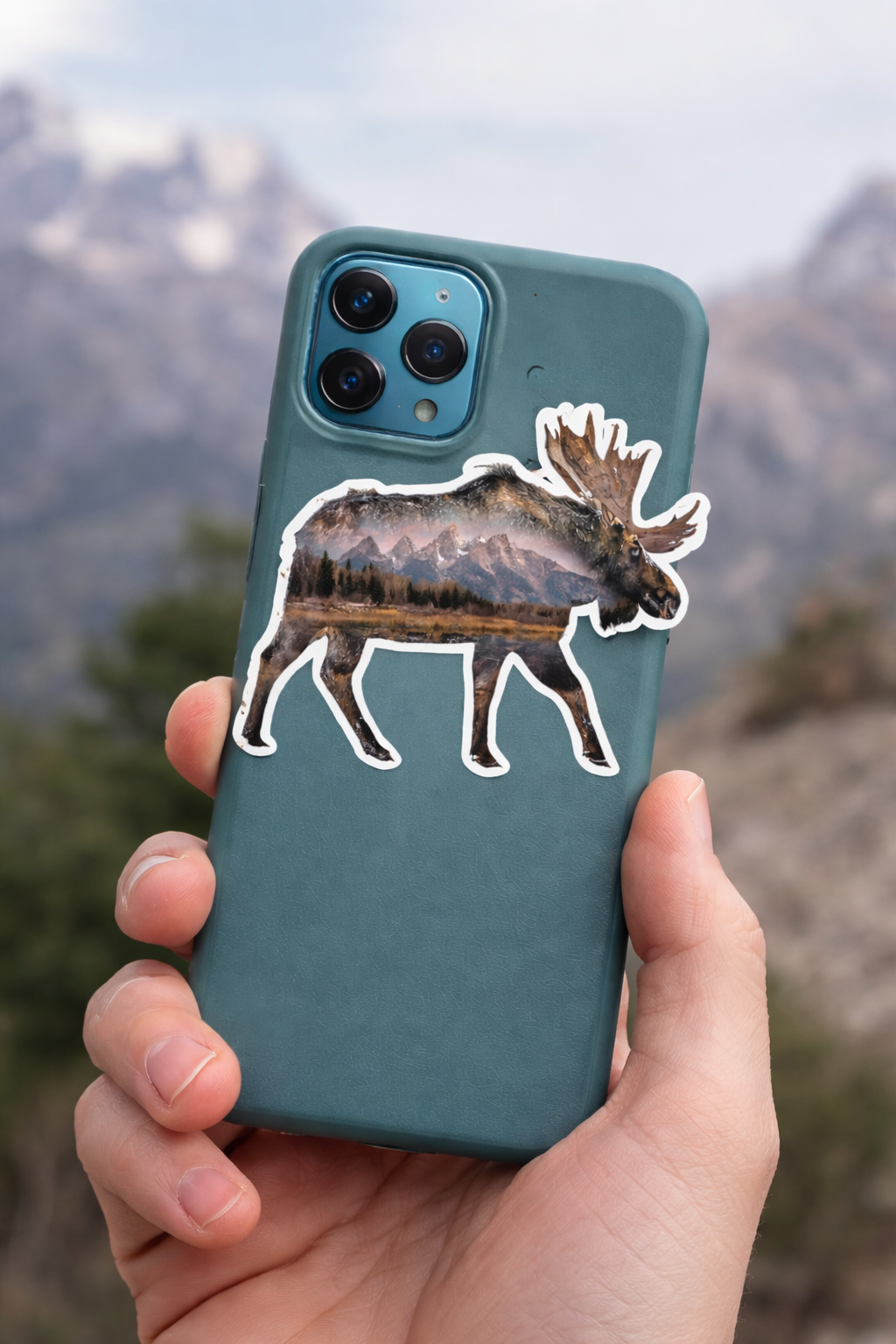 Moose in Grand Teton National Park Sticker