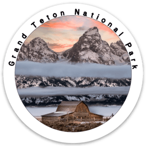 Moulton Barn Grand Teton National Park Sticker Magnet