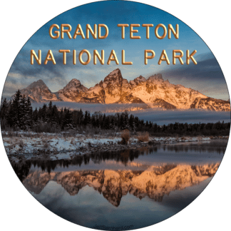 Reflection Grand Teton National Park Sticker Magnet