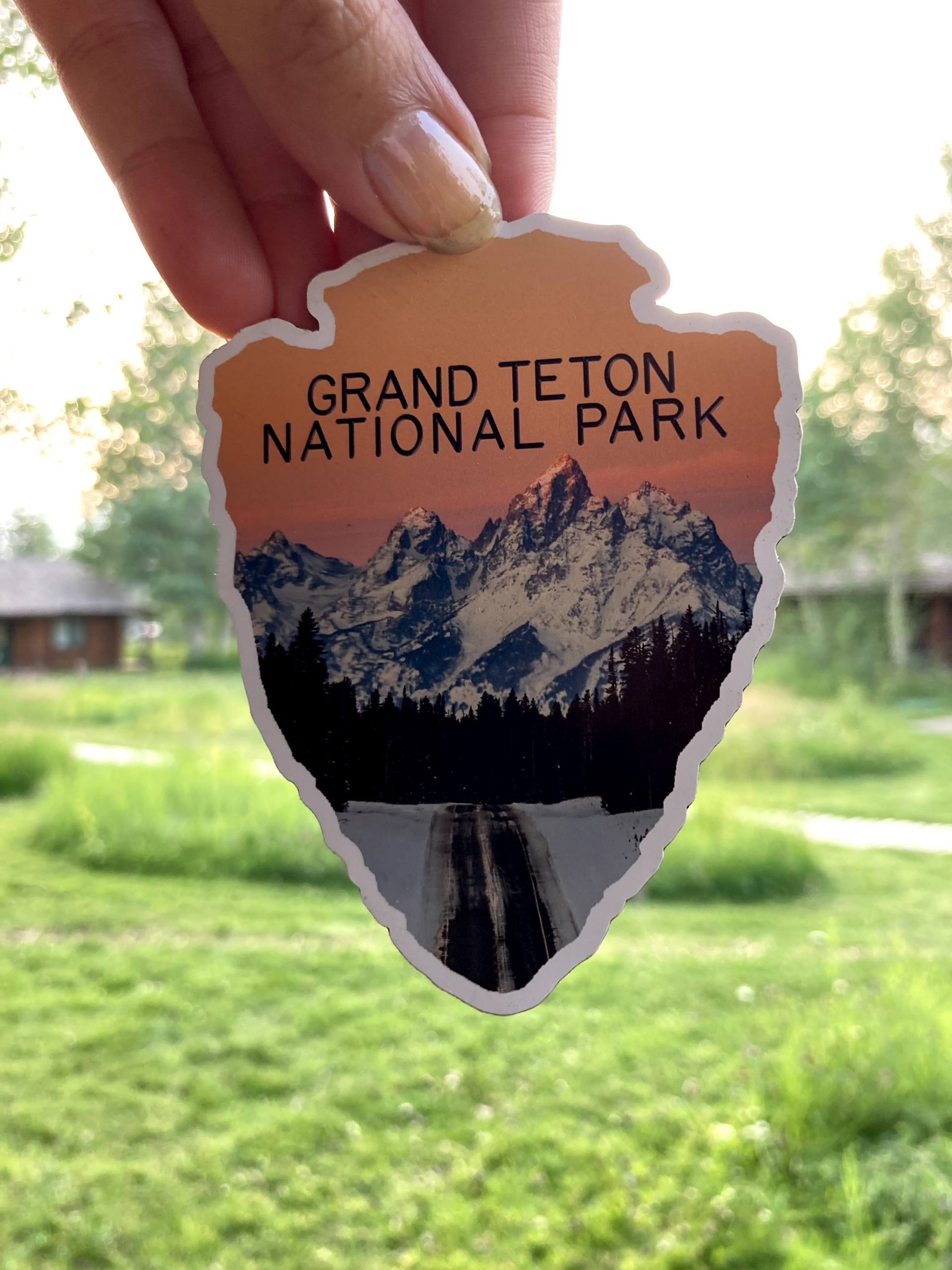 Arrowhead Grand Teton National Park Sticker Magnet