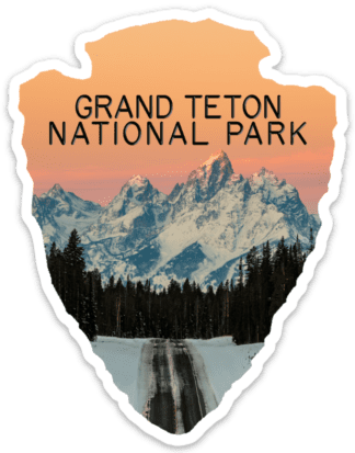 Arrowhead Grand Teton National Park Sticker Magnet