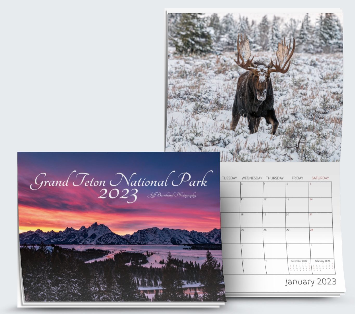 Calendar PDF Digital Download Fill In Grand Teton National Park