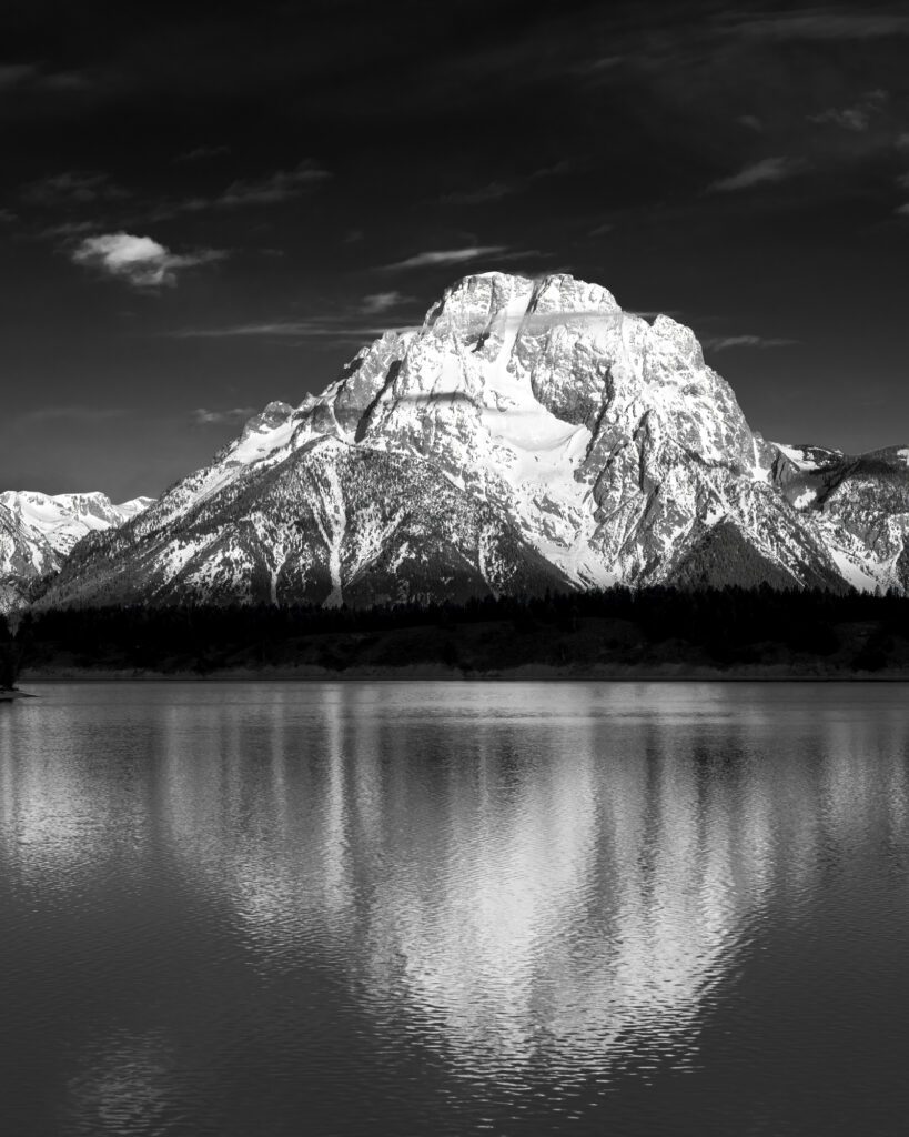 Mount Moran B+W