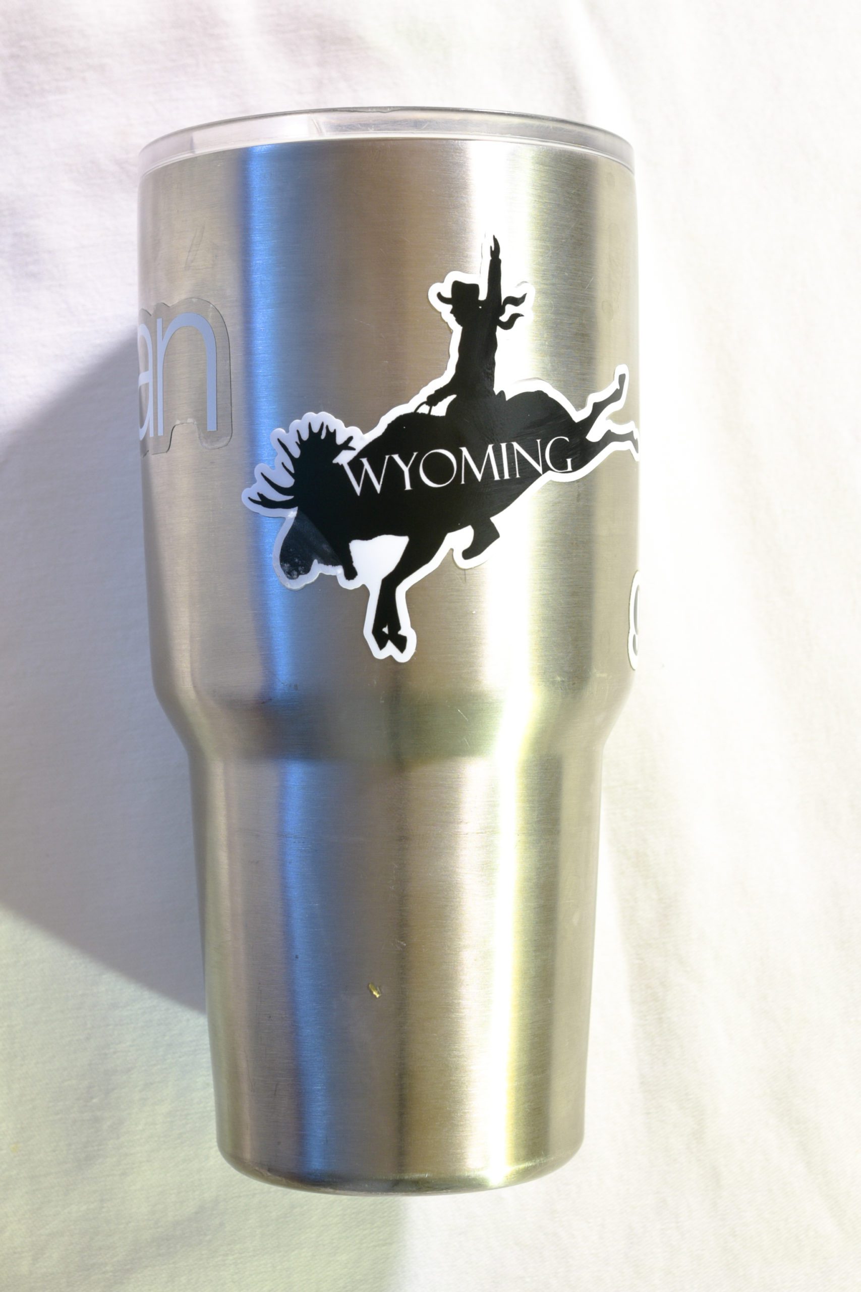 Bucking Bronco Moose Wyoming Sticker