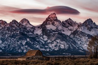 Moulton Barn Sunset in Grand Teton National Park Photograph