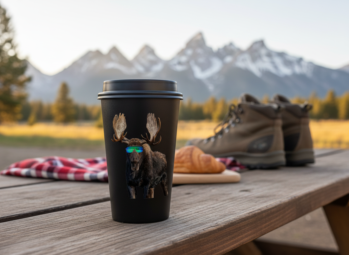 Grand Teton National Park Cool Moose Sticker