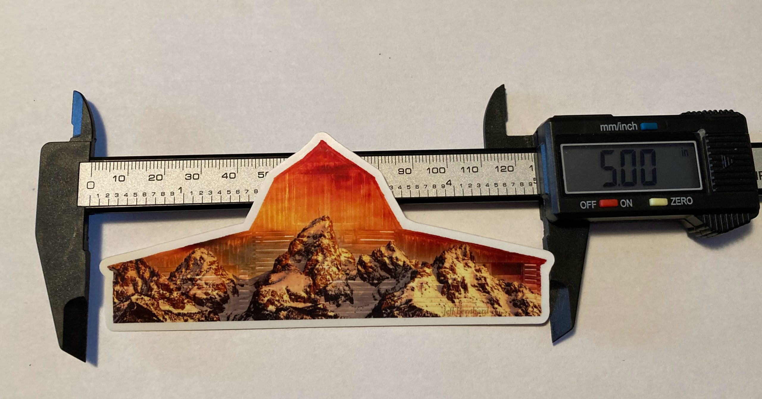 Moulton Barn with Tetons Sticker & Magnet - Image 4