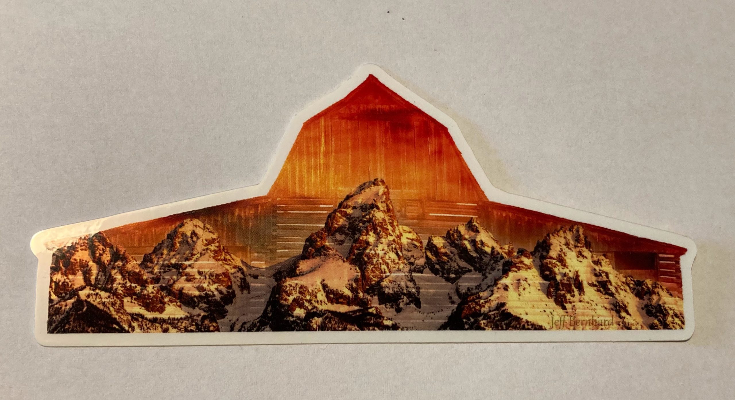 Moulton Barn with Tetons Sticker & Magnet - Image 3