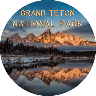 Grand Teton Magnet – Schwabacher Landing Winter