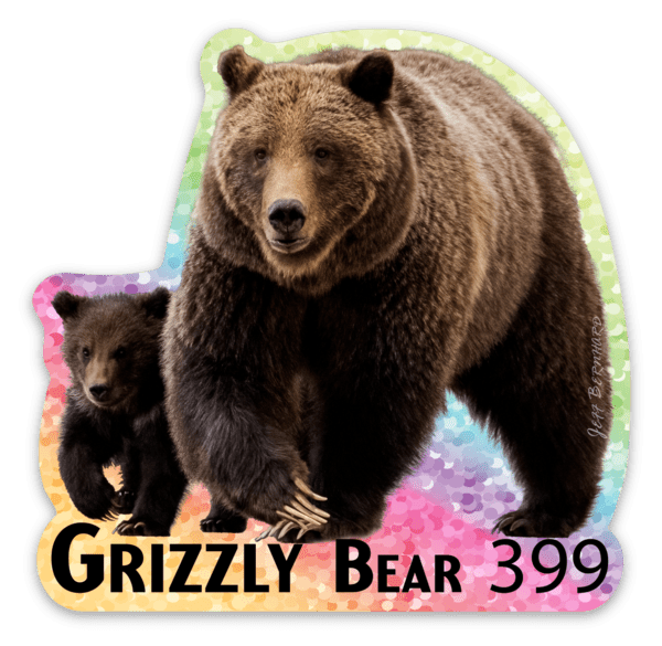 Shop Grizzly Bear 399 with Cub Sticker