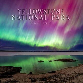 yellowstone northern lights sticker
