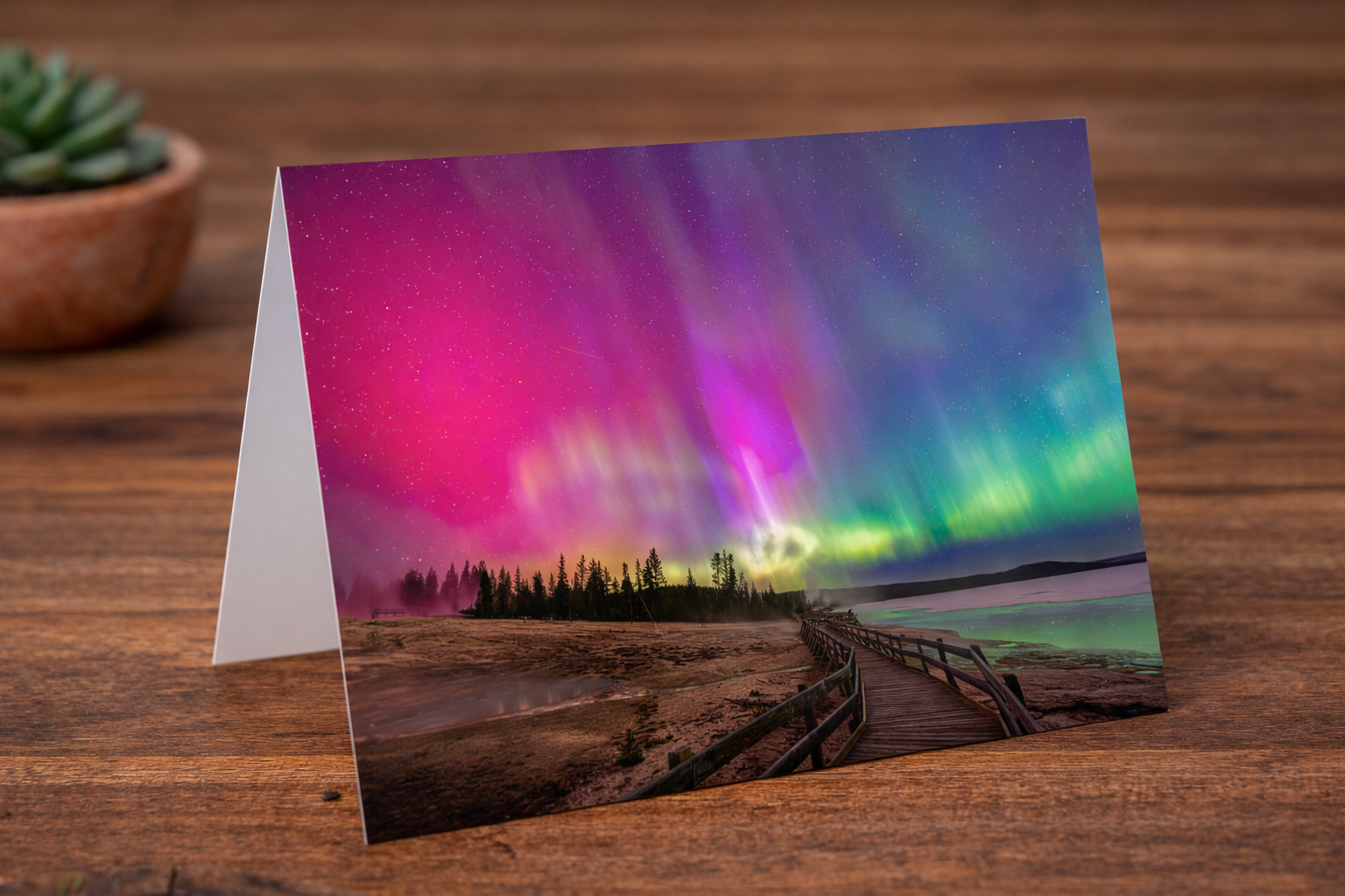 Northern Lights Yellowstone National Park Limited Edition Photograph