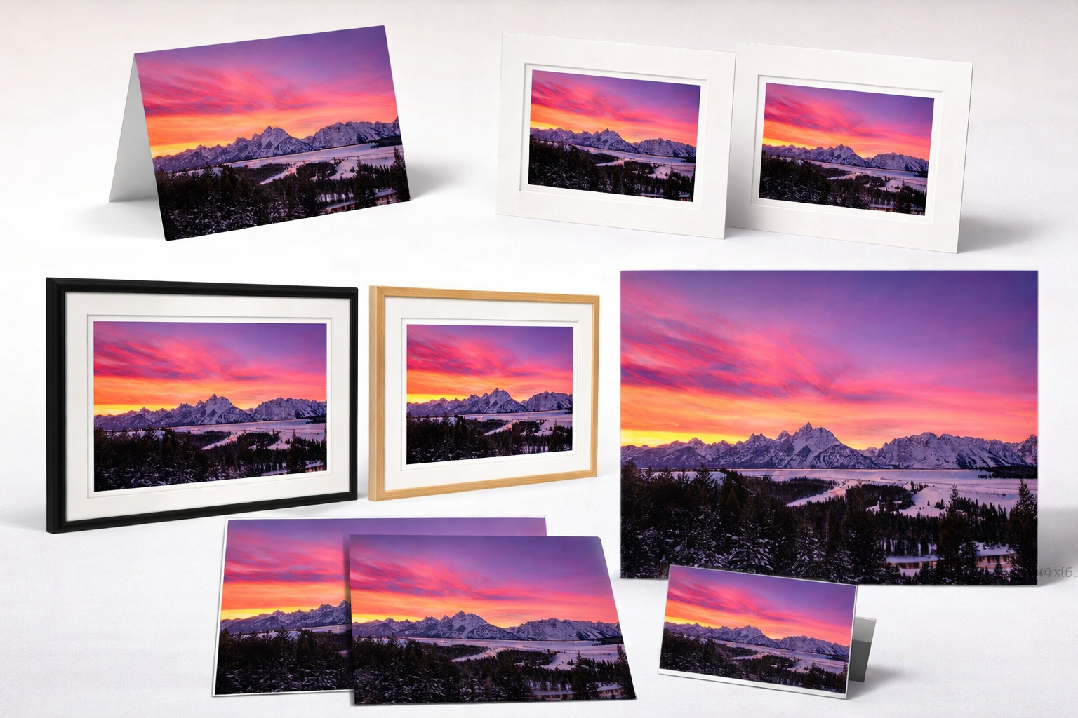 Sunset Snake River Overlook Photo Print – Grand Teton Scenic Wall Art