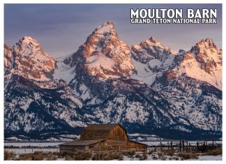 Moulton Barn Grand Teton Postcard