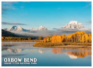 Oxbow Bend Postcard – Grand Teton National Park Scenic Landscape
