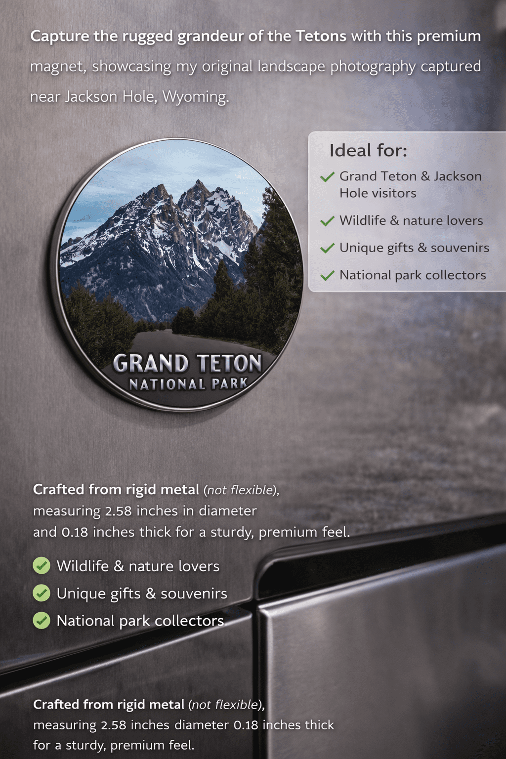 Jenny Lake Road Magnet – Grand Teton